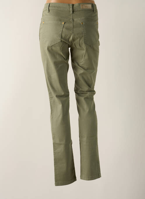 Blugi cu croială slim verde SIGNE NATURE femeie