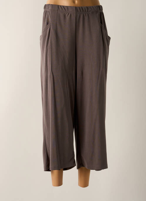 Pantalon trei sferturi elasticitate mărime normală gri SIGNATURE femme