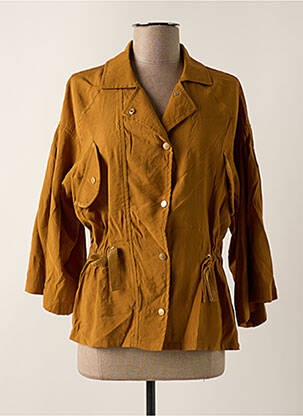 Jachete casual guler tip costum galben LOLA ESPELETA femeie