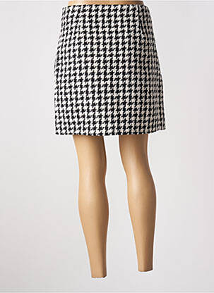 Fustă scurtă țesătură tweed negru VERO MODA femeie