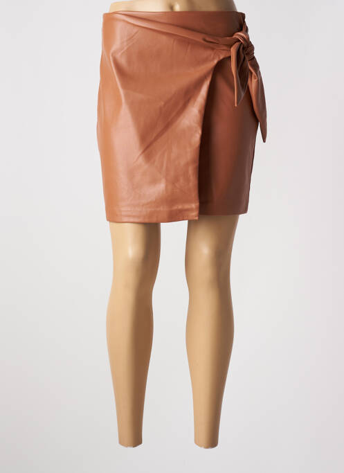 Fustă scurtă maro ONLY femeie