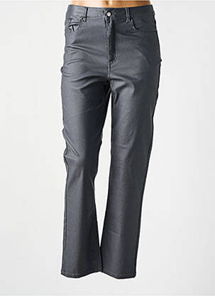 Pantalon drept elasticitate talie înaltă gri B.YOUNG femeie