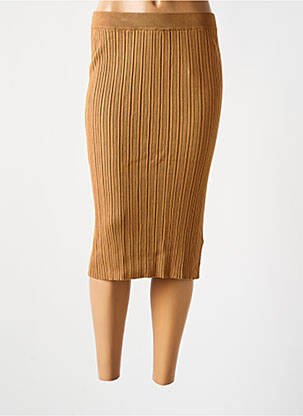 Fustă midi maro ESPRIT femeie