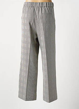 Pantalon larg buzunare talie înaltă gri GRACE & MILA femeie