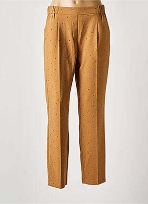 Pantalon drept țesătură crep mărime normală maro VERO MODA femeie
