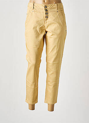 Pantalon 7/8 galben CREAM femeie