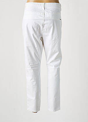 Pantalon 7/8 talie înaltă talie înaltă alb CREAM femeie