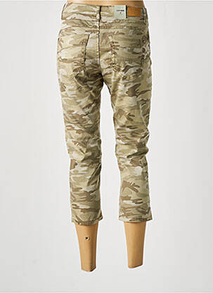Pantalon trei sferturi elasticitate mărime normală verde CREAM femeie