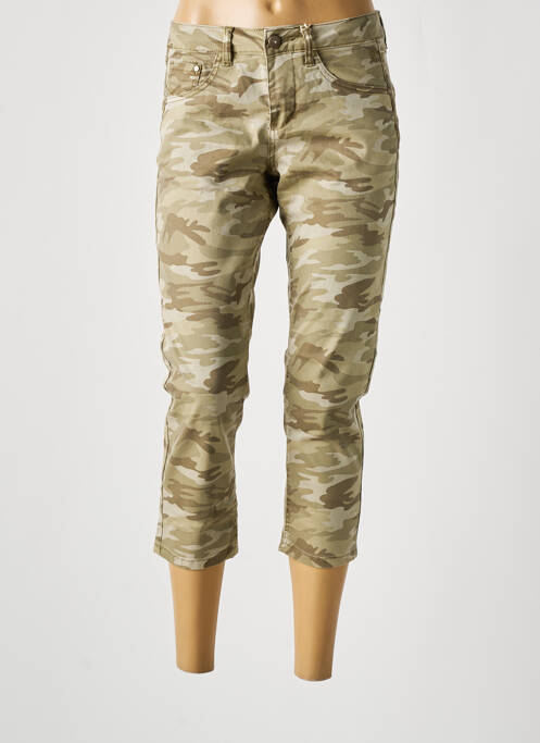 Pantalon trei sferturi verde CREAM femeie