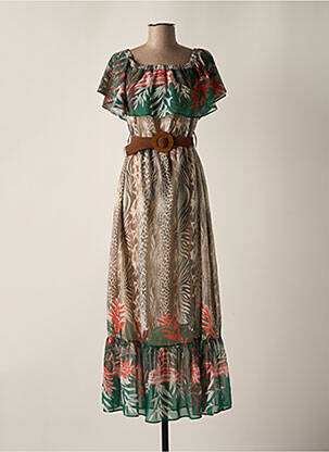 Rochie lungă bej GREGORY PAT femeie