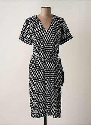 Rochie midi mâneci scurte mâneci scurte negru CONCEPT K femeie
