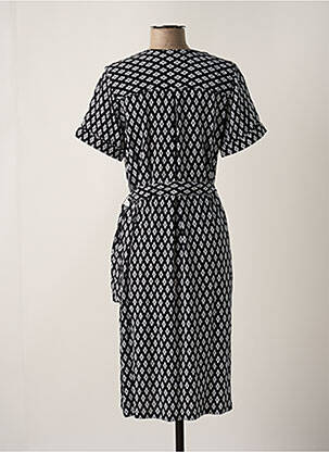 Rochie midi mâneci scurte mâneci scurte negru CONCEPT K femeie