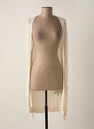 Vestă cu mâneci lungi bej MORGAN femeie