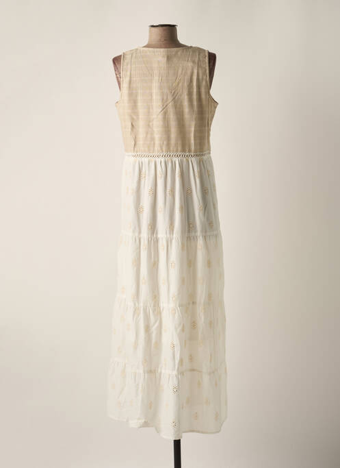 Rochie lungă bej SENORETTA femeie