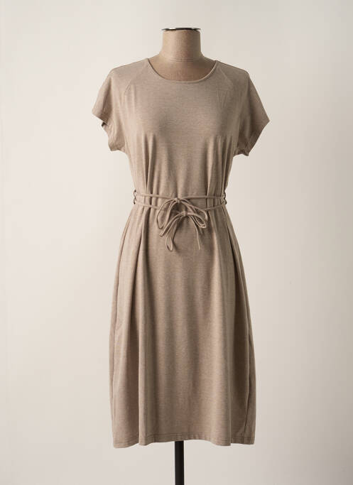 Rochie midi maro SAINT CHARLES femeie