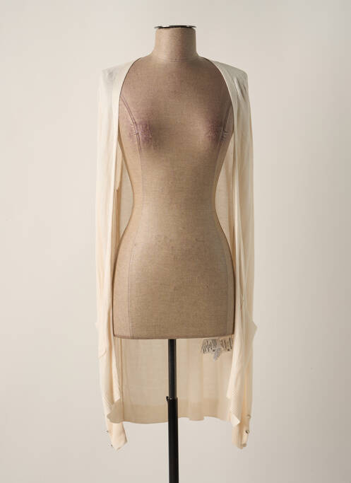 Vestă cu mâneci lungi bej MORGAN femeie