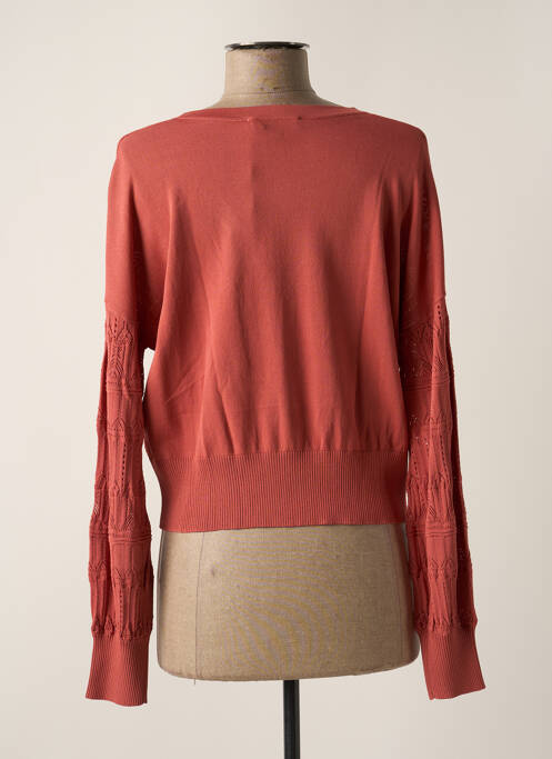 Vestă cu mâneci lungi roz MORGAN femeie