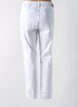 Pantalon chino țesătură poplin mărime normală alb YES.ZEE femeie