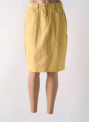 Fustă midi galben GRIFFON femeie