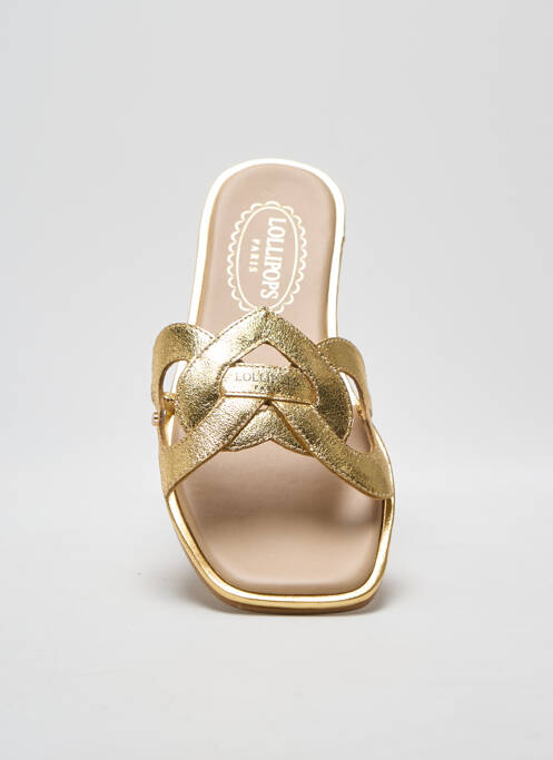 Mulete/Saboți auriu LOLLIPOPS femeie