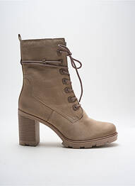 Botine/ghete umplută toc de 7 la 9 cm bej MARCO TOZZI femme