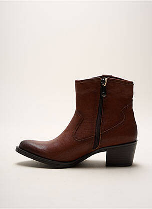 Botine/ghete umplută toc de 4 la 6 cm maro MARCO TOZZI femeie
