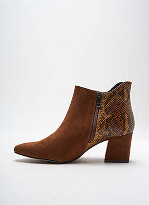 Botine/ghete umplută toc de 4 la 6 cm maro MARCO TOZZI femeie