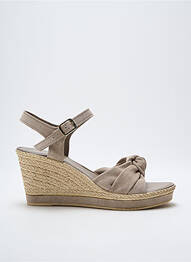 Sandale/pantofi decupați toc platformă toc de 7 la 9 cm gri MARCO TOZZI femme