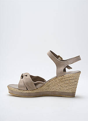 Sandale/pantofi decupați toc platformă toc de 7 la 9 cm gri MARCO TOZZI femme