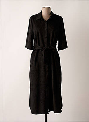Rochie midi mâneci scurte mâneci scurte negru YEST femeie