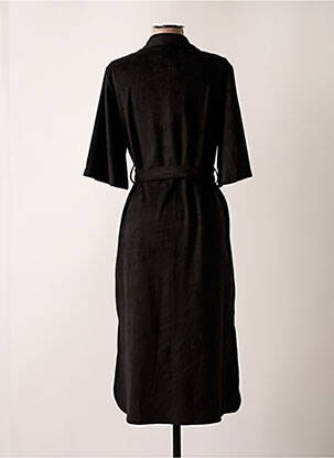 Rochie midi mâneci scurte mâneci scurte negru YEST femeie
