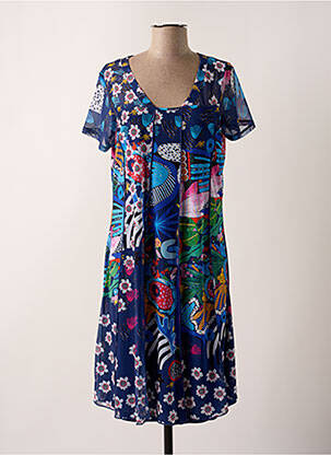 Rochie midi albastru KALISSON femeie