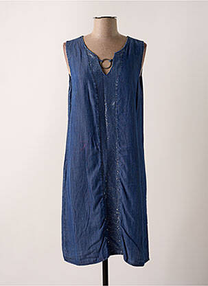 Rochie midi albastru VICTORIA femeie