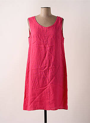 Rochie midi roz VICTORIA femeie