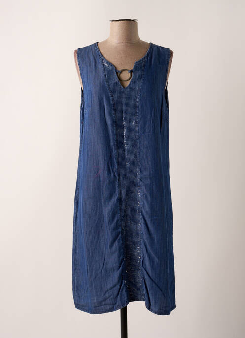 Rochie midi albastru VICTORIA femeie