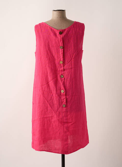 Rochie midi roz VICTORIA femeie