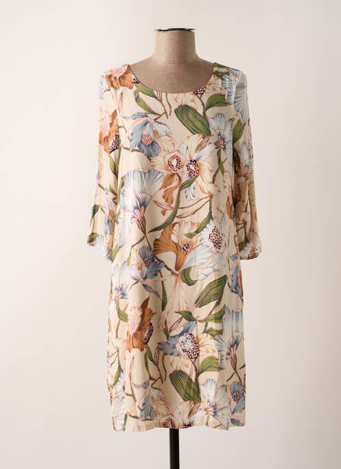 Rochie midi bej SIGNE NATURE femeie