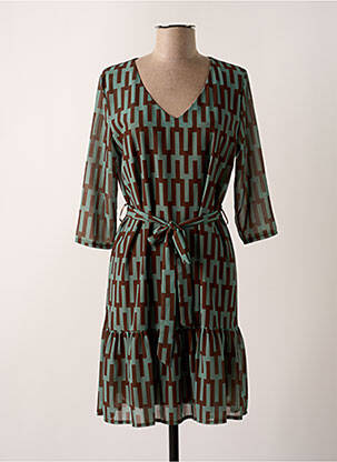 Rochie scurtă verde VICTORIA femeie