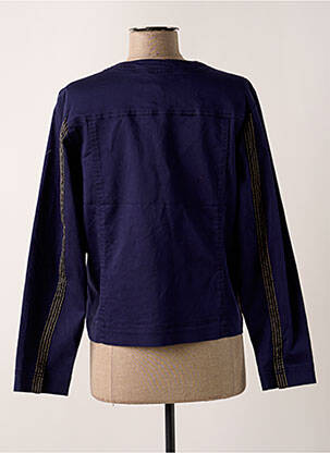 Jachete casual guler rotund albastru SIGNATURE femeie