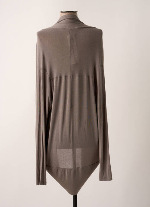 Vestă cu mâneci lungi gri ZENO BIE femeie