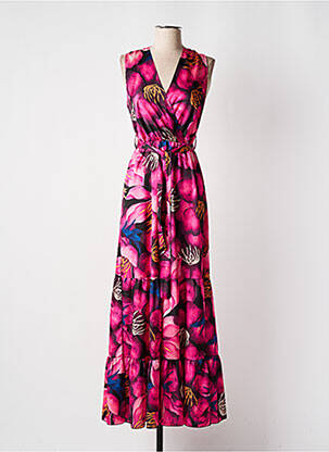 Rochie lungă roz VICTORIA femeie