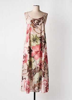 Rochie lungă bej VICTORIA femeie