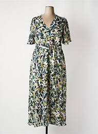 Rochie lungă mâneci scurte mâneci scurte verde BY ONE femeie