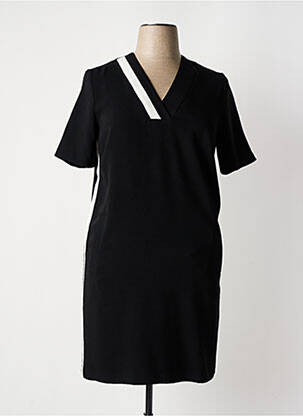 Rochie midi mâneci scurte mâneci scurte negru YEST femeie