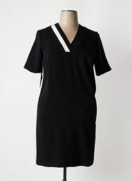 Rochie midi mâneci scurte mâneci scurte negru YEST femme