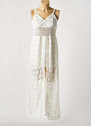 Rochie lungă alb LORIANE femeie