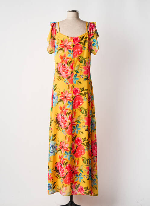 Rochie lungă galben VICTORIA femeie