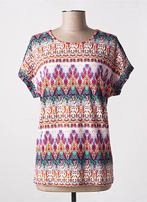 Top țesătură jersey mâneci scurte violet BRANDTEX femeie