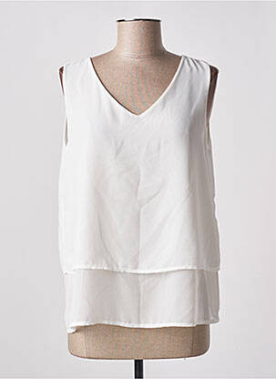 Top alb VICTORIA femeie