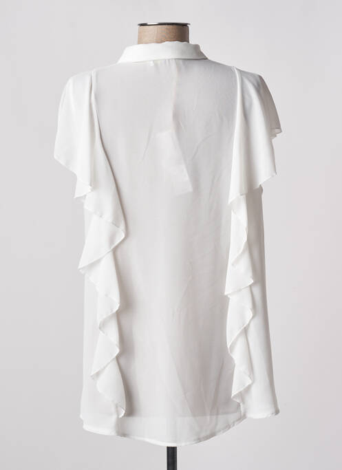 Tunică mâneci scurte alb MIVITE femeie